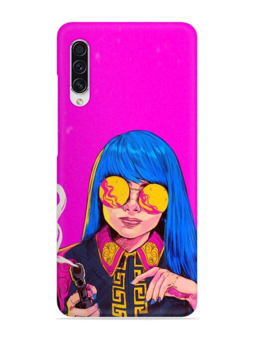 Aesthetic Anime Girl Snap Case for Samsung Galaxy A70S