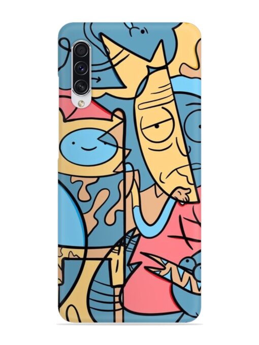 Silly Face Doodle Snap Case for Samsung Galaxy A70S Zapvi