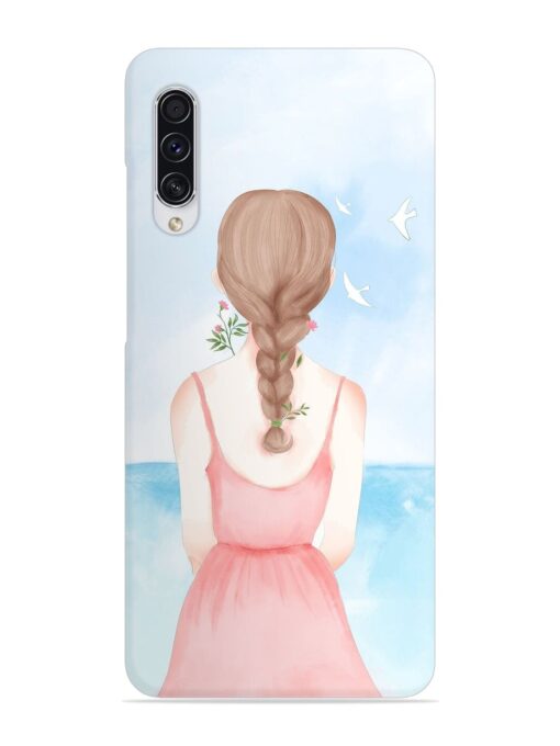 Watercolor Girl Vector Snap Case for Samsung Galaxy A70S