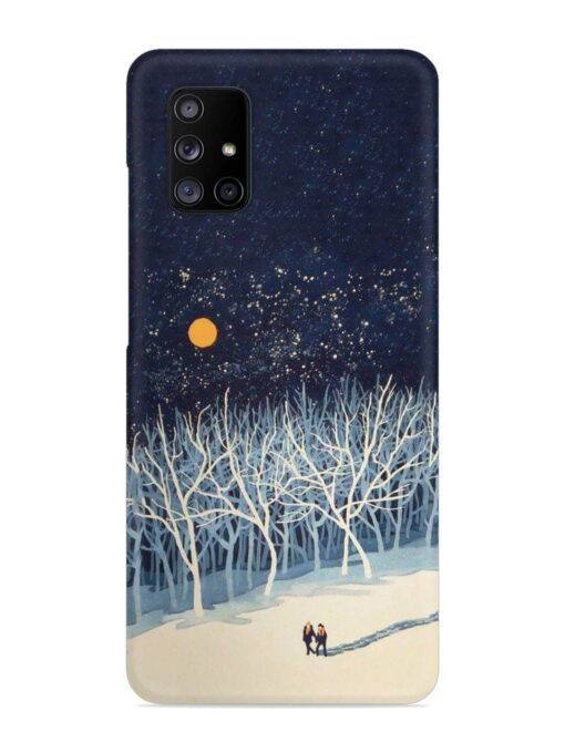 Full Moon Snowshoe Tour Snap Case for Samsung Galaxy A71