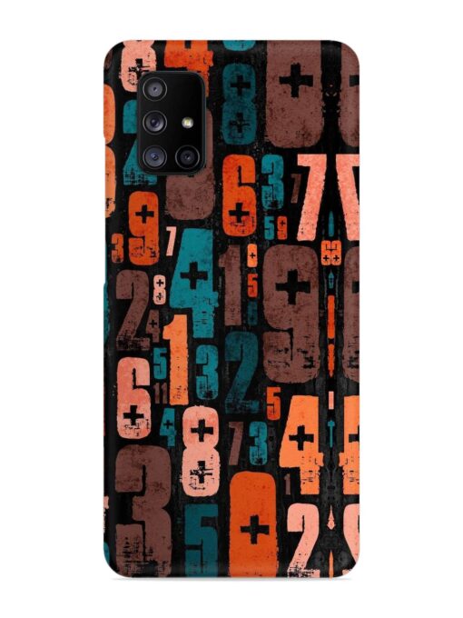 0 To 9 Art Snap Case for Samsung Galaxy A71 Zapvi