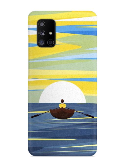 Rowing Person Ferry Paddle Snap Case for Samsung Galaxy A71 Zapvi