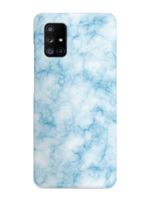 Blue White Natural Marble Snap Case for Samsung Galaxy A71