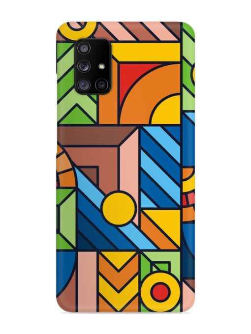 Colorful Geometric Snap Case for Samsung Galaxy A71 Zapvi