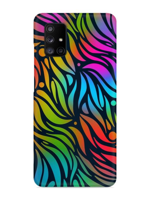 Abstract Leaf Design Snap Case for Samsung Galaxy A71 Zapvi