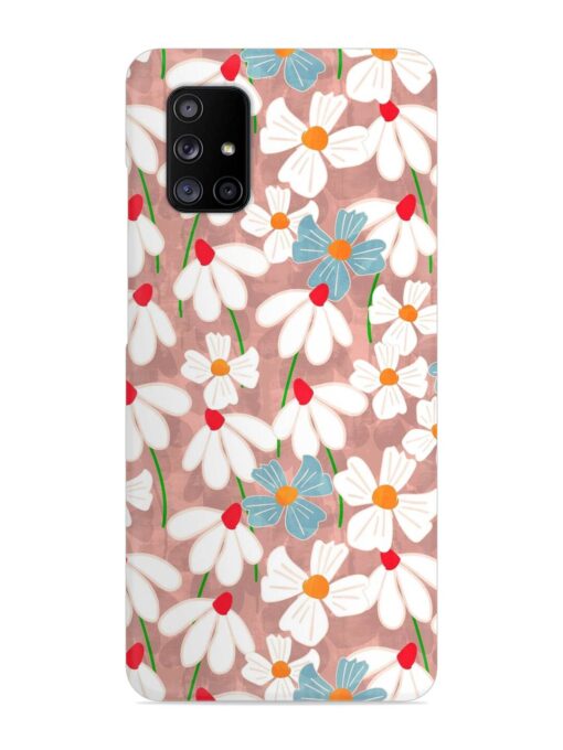 Abstract Petal Flowers Snap Case for Samsung Galaxy A71