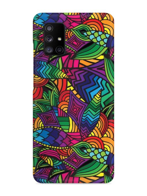 Abstract Multicolor Seamless Snap Case for Samsung Galaxy A71 Zapvi