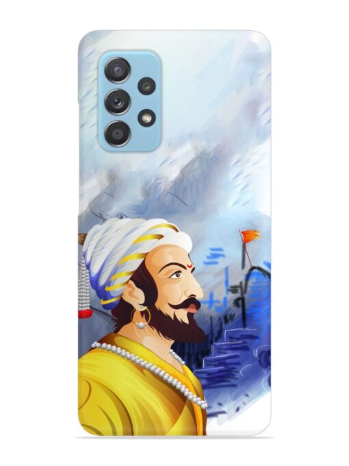 Shivaji Maharaj Color Paint Art Snap Case for Samsung Galaxy A72