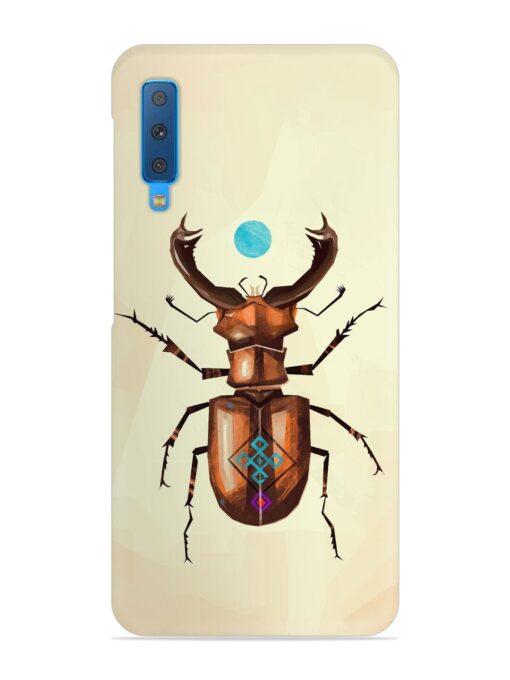 Stag Beetle Vector Snap Case for Samsung Galaxy A7 (2018) Zapvi