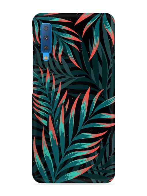 Green Leaf Art Snap Case for Samsung Galaxy A7 (2018) Zapvi