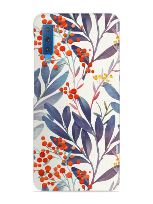 Seamless Floral Pattern Snap Case for Samsung Galaxy A7 (2018) Zapvi