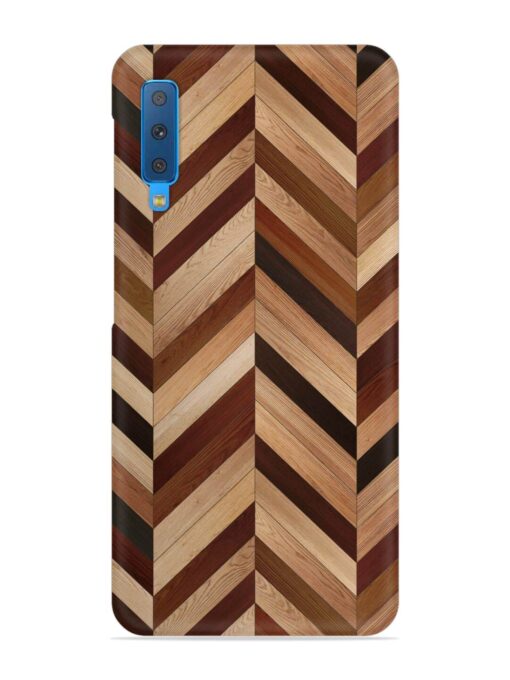 Seamless Wood Parquet Snap Case for Samsung Galaxy A7 (2018) Zapvi