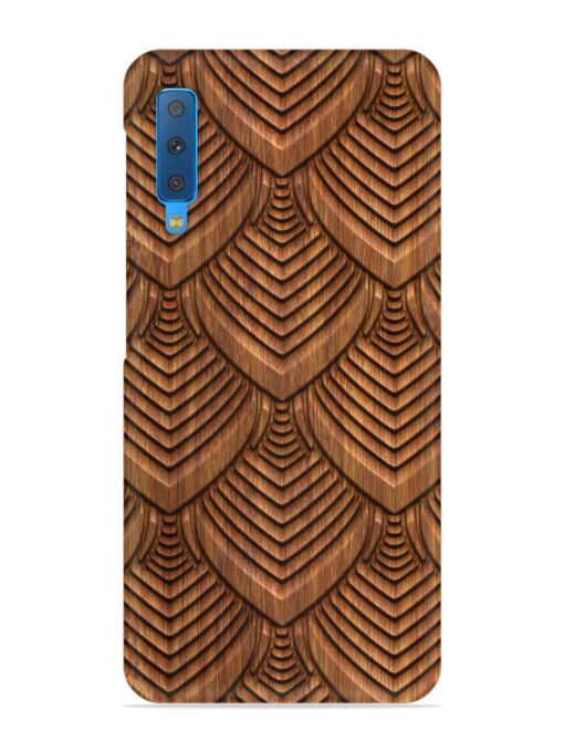 Carved Pattern On Snap Case for Samsung Galaxy A7 (2018) Zapvi