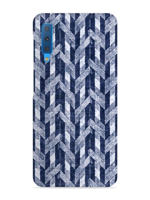 Abstract Herringbone Motif Snap Case for Samsung Galaxy A7 (2018) Zapvi