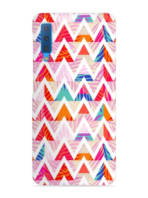 Abstract Triangle Background Snap Case for Samsung Galaxy A7 (2018) Zapvi