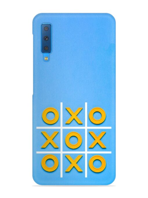 Yellow Plastic Crosses Snap Case for Samsung Galaxy A7 (2018) Zapvi