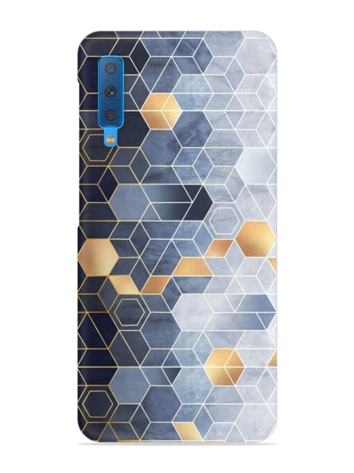 Geometric Abstraction Hexagons Snap Case for Samsung Galaxy A7 (2018) Zapvi