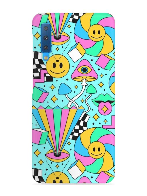 Trippy Rainbow 60S Snap Case for Samsung Galaxy A7 (2018)