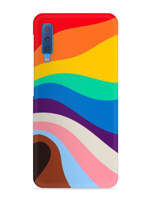 Minimal Pride Art Snap Case for Samsung Galaxy A7 (2018) Zapvi