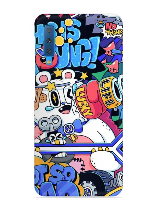 Universal Doodle Snap Case for Samsung Galaxy A7 (2018)