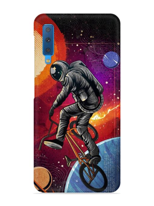 Super Eclipse Bmx Bike Snap Case for Samsung Galaxy A7 (2018)