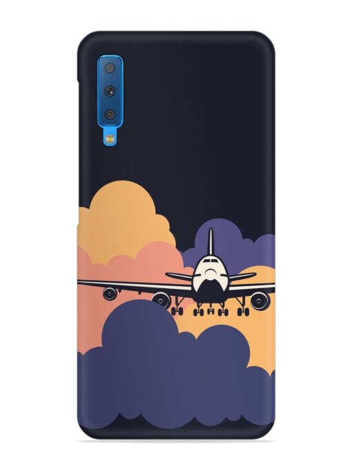 Aeroplane vector Snap Case for Samsung Galaxy A7 (2018) Zapvi