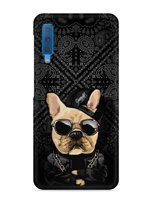 Gangsta Cool Sunglasses Dog Snap Case for Samsung Galaxy A7 (2018)