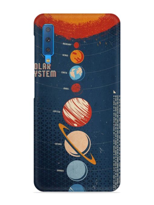 Solar System Vector Snap Case for Samsung Galaxy A7 (2018)