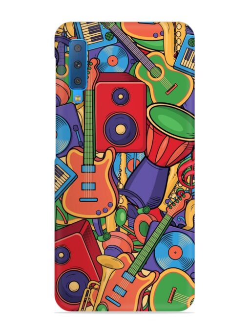 Colorful Music Art Snap Case for Samsung Galaxy A7 (2018) Zapvi