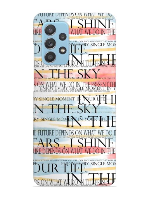 Seamless Slogans Pattern Snap Case for Samsung Galaxy A73 (5G)