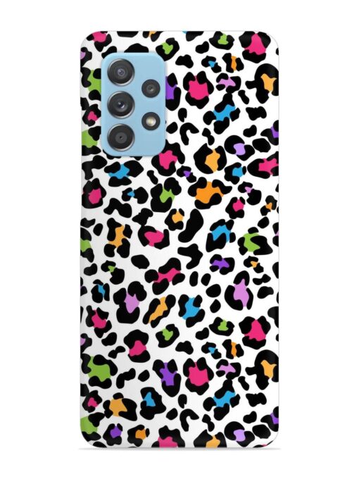 Seamless Leopard Pattern Snap Case for Samsung Galaxy A73 (5G)