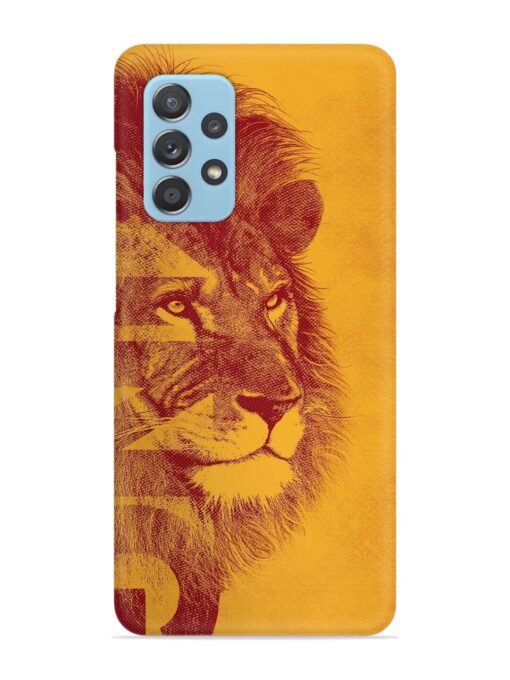 Gold Lion Crown Art Snap Case for Samsung Galaxy A73 (5G) Zapvi