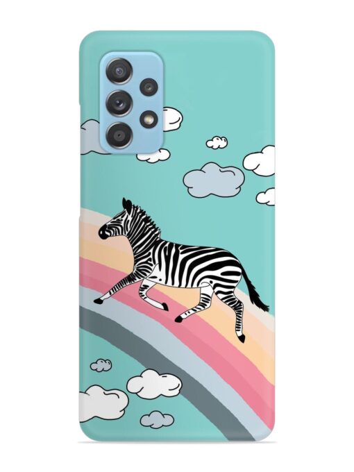 Running Zebra Snap Case for Samsung Galaxy A73 (5G) Zapvi