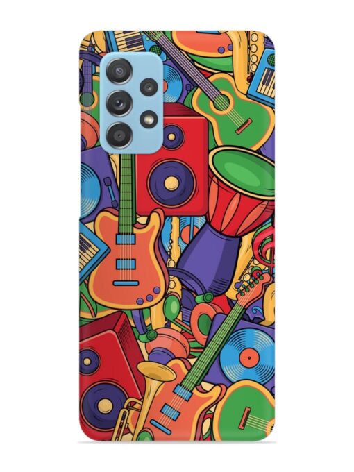 Colorful Music Art Snap Case for Samsung Galaxy A73 (5G) Zapvi