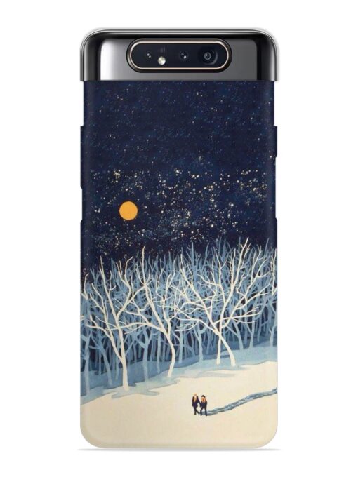 Full Moon Snowshoe Tour Snap Case for Samsung Galaxy A80 Zapvi