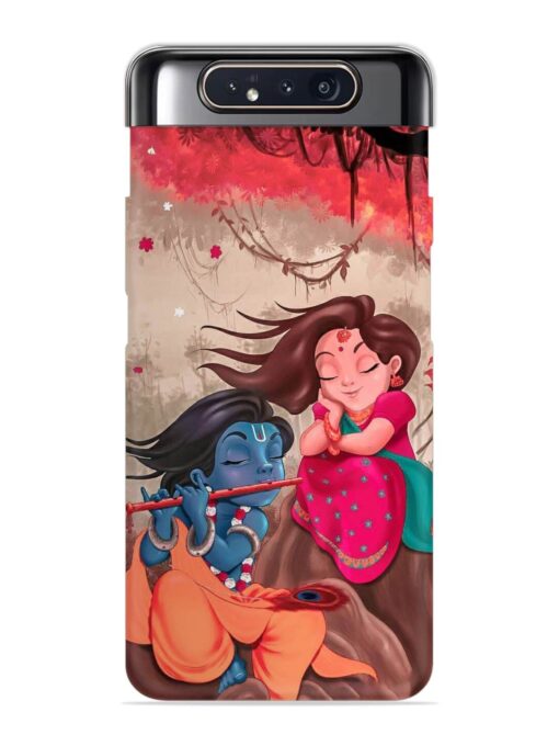 Radhe Krishna Water Art Snap Case for Samsung Galaxy A80