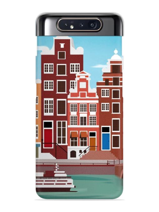 Scenery Architecture Amsterdam Landscape Snap Case for Samsung Galaxy A80 Zapvi