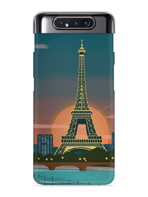 Scenery Architecture France Paris Snap Case for Samsung Galaxy A80 Zapvi