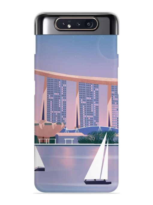 Singapore Scenery Architecture Snap Case for Samsung Galaxy A80 Zapvi