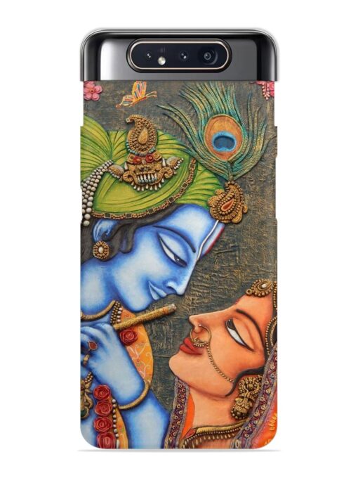 Lord Radha Krishna Flute Art Snap Case for Samsung Galaxy A80 Zapvi