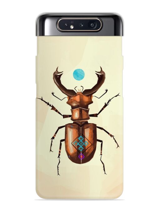 Stag Beetle Vector Snap Case for Samsung Galaxy A80