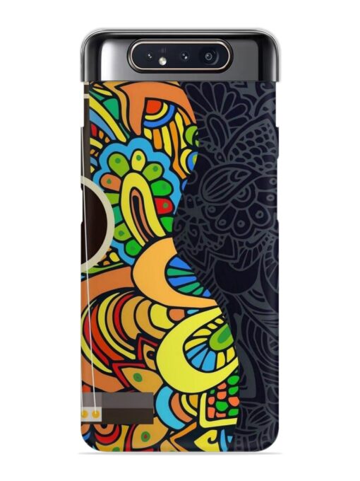 Guitar Vector Art Snap Case for Samsung Galaxy A80