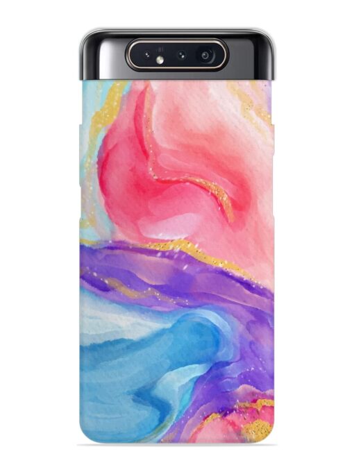 Watercolor Gradient Snap Case for Samsung Galaxy A80 Zapvi