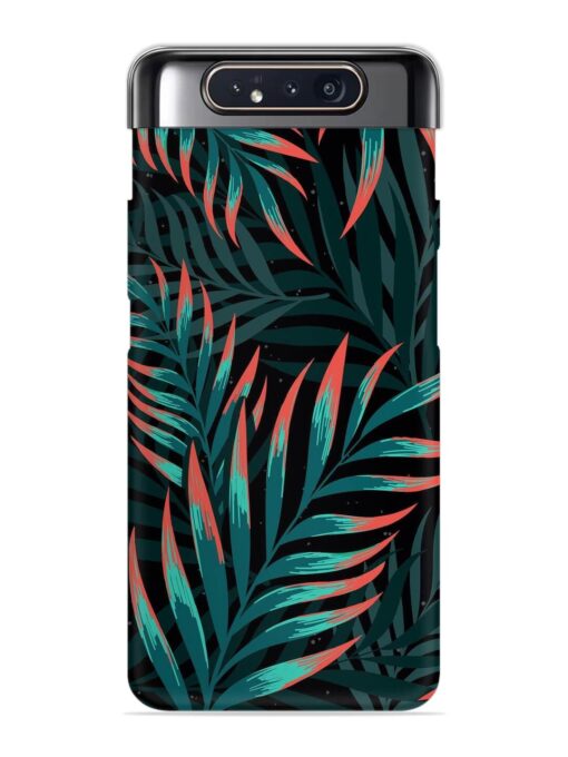 Green Leaf Art Snap Case for Samsung Galaxy A80 Zapvi