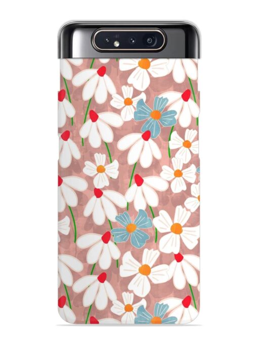 Abstract Petal Flowers Snap Case for Samsung Galaxy A80 Zapvi