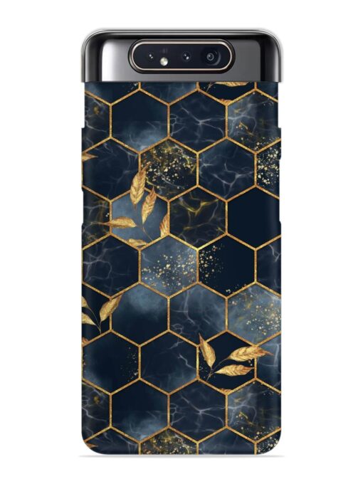 Marble Hexagon Seamless Snap Case for Samsung Galaxy A80 Zapvi