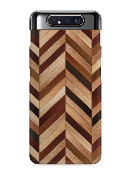 Seamless Wood Parquet Snap Case for Samsung Galaxy A80 Zapvi