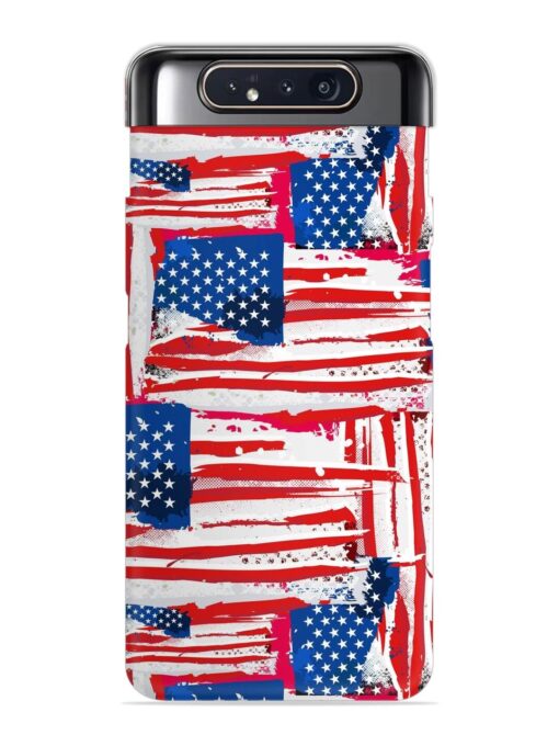 Usa Flag Seamless Snap Case for Samsung Galaxy A80