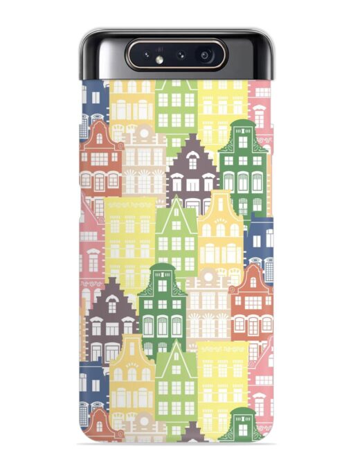 Seamless Shapes Pattern Snap Case for Samsung Galaxy A80 Zapvi