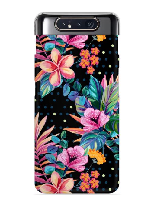 Seamless Floral Pattern Snap Case for Samsung Galaxy A80 Zapvi